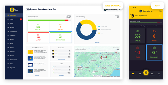 consumables dashboard