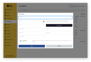 Add, Edit, Delete Locations