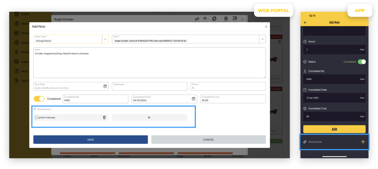 Add, Edit, Delete Notes